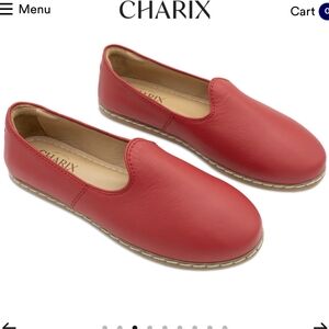 Charix Red Slip On Shoes Excellent Condition